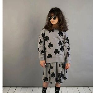 Beau Loves boutique Brand Gray and Black Kids Skirt